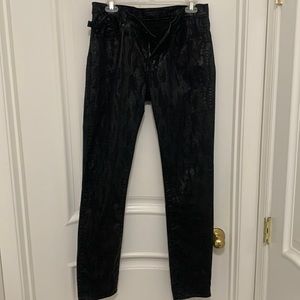Rock & Republic black snake print pants